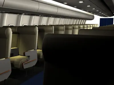 Interior plane 2 3D model