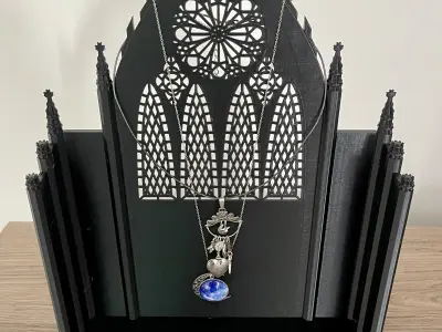 Gothic Cathedral Necklace Display Commercial 3D print model
