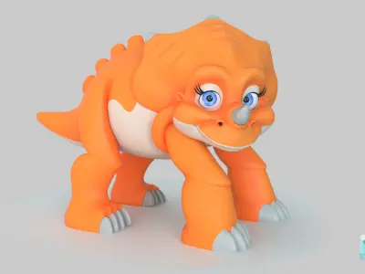 Cera Triceratops Free low-poly 3D model
