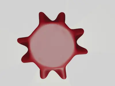 Round Table With Cloth Free low-poly 3D model