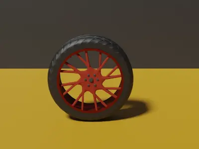 CAR WHEEL Free 3D model