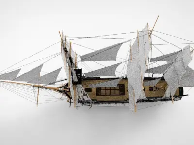 USS Constitution 3D model
