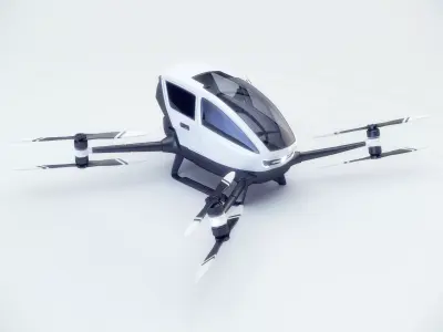 Ehang 184 3d model  Corona Vray materials and scene 3D model