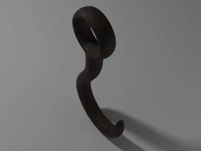 Hook Rusty 3D model