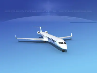 Bombardier CRJ1000 Adria 3D model
