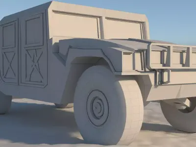 military police Low Poly 3D model