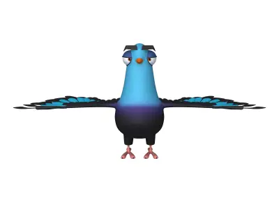 Pigeon cartoon 3D model