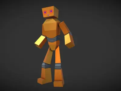 Bob - The Robot Free low-poly 3D model