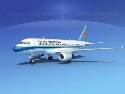 Airbus A319 China Southern 3D model