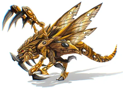 Animated Monster Insect Creature Bug Low-poly 3D model