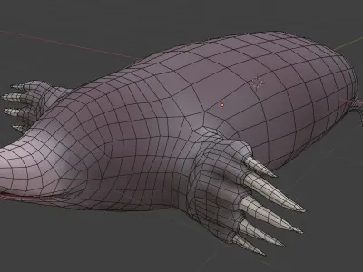 Eastern Mole Low-poly 3D model