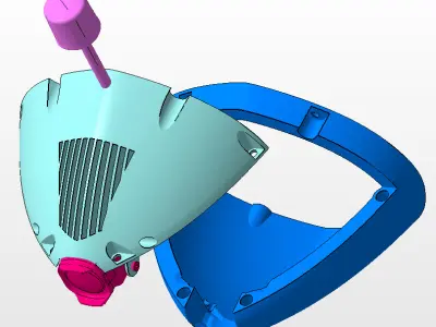 Experinental support DJI O4 Pro Unit for Flightory Stallion 2024 3D print model