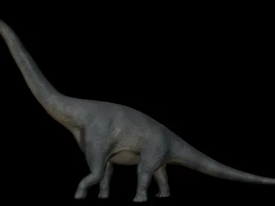 Brachiosaurus dinosaur Low-poly 3D Model  Low-poly 3D model