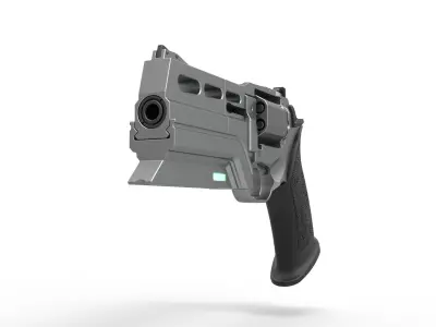 Revolver from the movie Total Recall 2012 3D model