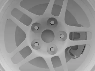Chevrolet Camaro GS Racecar 2008 wheel 3D model