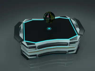 Sci Fi Table Free 3D model