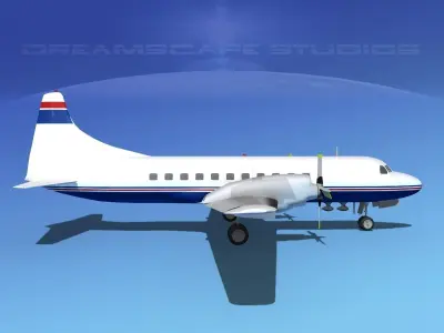 Convair CV-580 Corporate 5 3D model