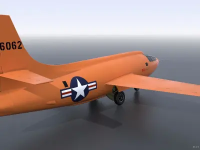 X-1 - Rigged Low-poly 3D model