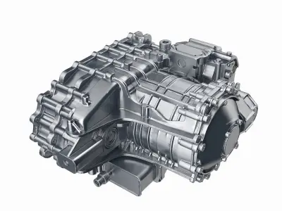 Electric Vehicle Motor 2 3D model