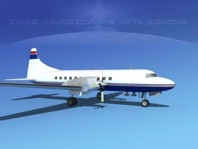 Convair CV-580 Corporate 5 3D model