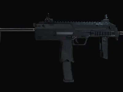 SMT MP7 Low-poly 3D model