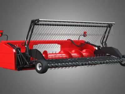 Forage Harvester Head 3D model