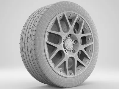 Volkswagen Passat Rim 3D model