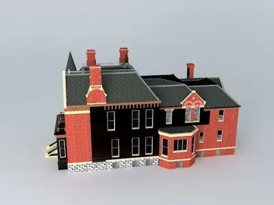 Victorian Mansion Free 3D model