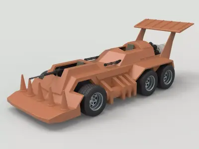 Eliminator vehicle from Thunder Road 3D model
