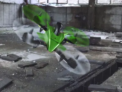 Remote control racing drone 3D model