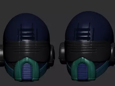 helmet high poly sculpt 3d printable 3D model