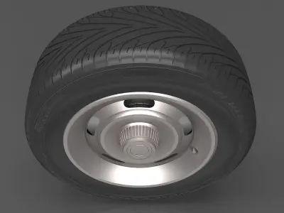 Realistic Wheel Tire 5 3D model