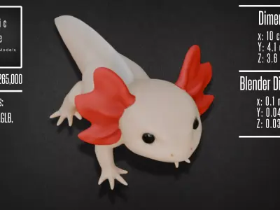 Axolotl Model 3D model