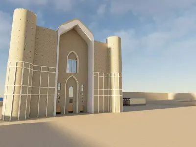 Mosque 3d model 3D model