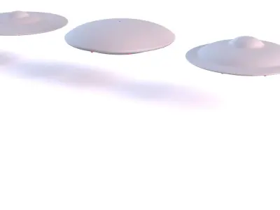 8 UFO OVNI Collection 3D model