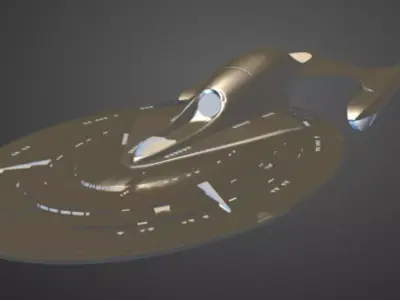 Star Trek Space Ship Free 3D model