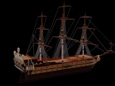 HMS Unicorn 3D model