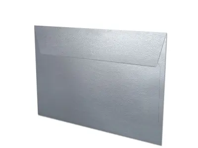 Envelope -Silver Metal Low-poly 3D model