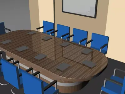 Office room part 2 Low-poly 3D model