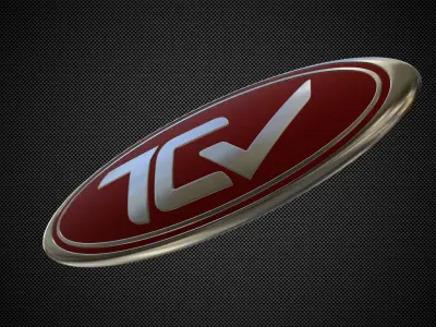 tcv logo 3D model