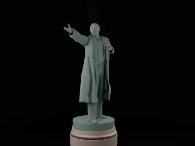 Vladimir Lenin Statue Monument 3D model