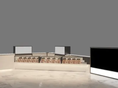 BEAUTY STORE FULL 3D SCENE 3D model