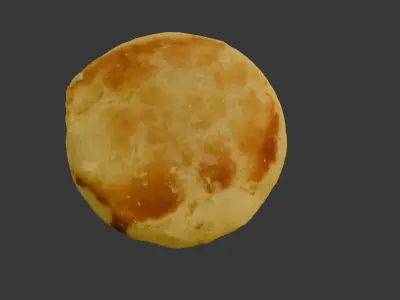 Golden-Brown Biscuit Low-poly 3D model