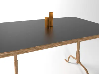 Dining Table 1950 furniture Free 3D model