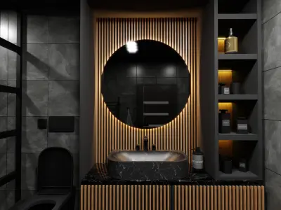 BathRoom  Low-poly 3D model order
