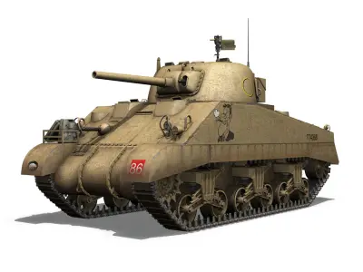 M4 Sherman MK III - Early Production 3D model