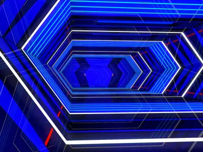 Sci Fi Corridor Futuristic 3D model get