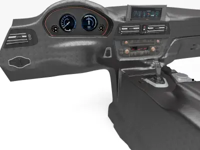 3 Series M Sport Dashboard Armrest Basic Model 3D model