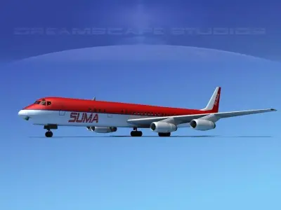 Douglas DC-8-63 Suma 3D model
