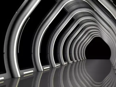 Sci Fi Corridor  3D model 71